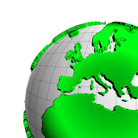 3d earth globeの写真素材