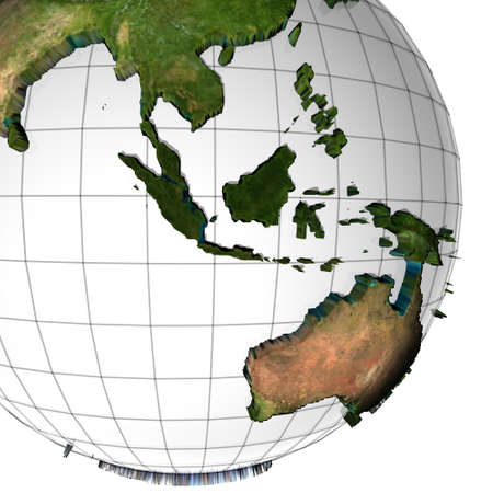 3d earth globeの写真素材