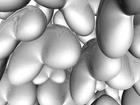 3d heartsの写真素材