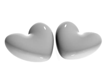 3d heartの写真素材