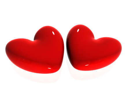 3d heartの写真素材