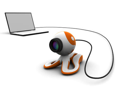 webcamの写真素材