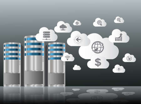 cloud illustrationの写真素材