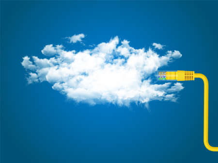 cloud illustrationの写真素材