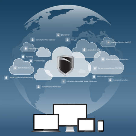 cloud illustrationの写真素材