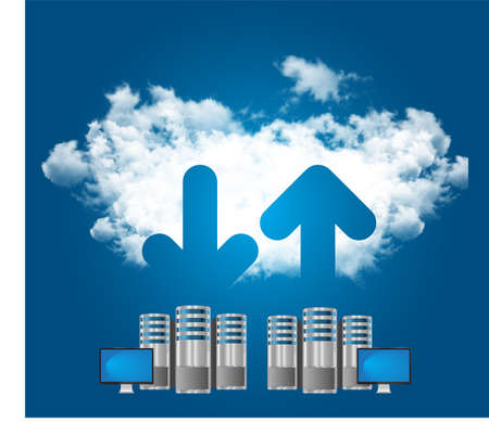 cloud illustrationの写真素材