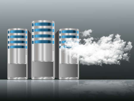 cloud illustrationの写真素材