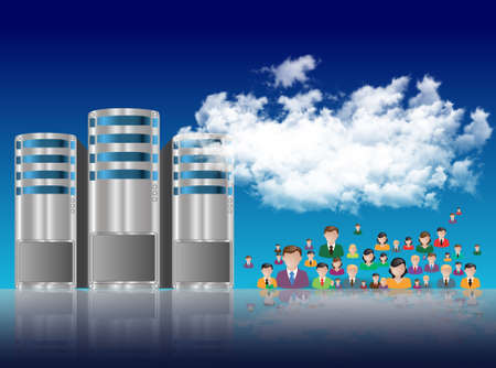 cloud computingの写真素材