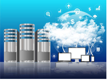 cloud computingの写真素材