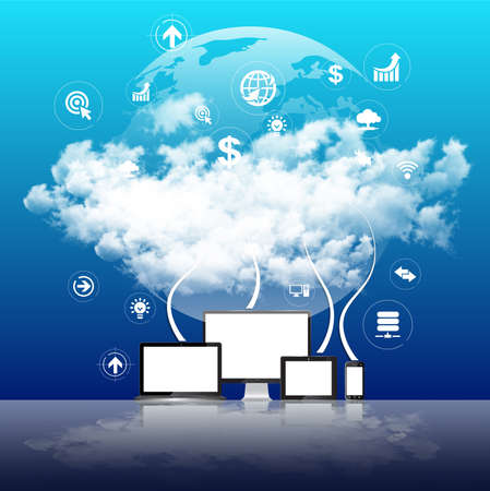 cloud computingの写真素材