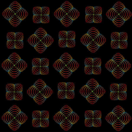 Vector abstract rainbow geometric colorful resrangle spiral patternのイラスト素材