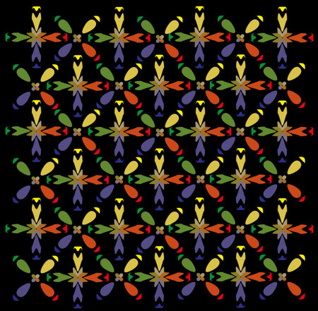 Vector abstract rainbow geometric colorful resrangle rhombus patternのイラスト素材