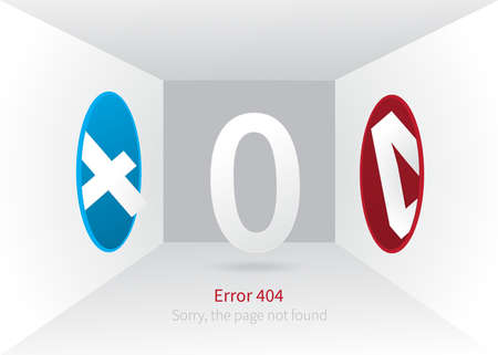 Error 404 page layout design. portal, which disappears page. web page creative concept and message Sorry, the page not found. Creative vector illustrationのイラスト素材