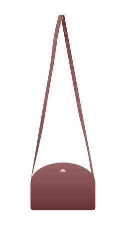 Woman's bag isolated on white vector illustrationのイラスト素材