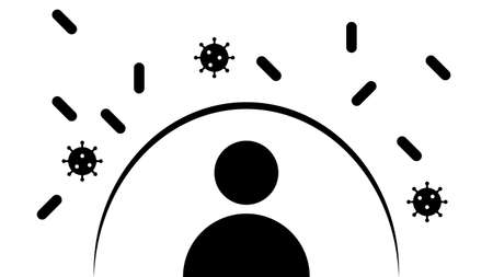 Immune system icon vector illustrationのイラスト素材