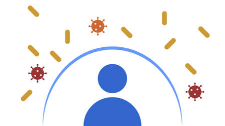 Immune system icon vector illustrationのイラスト素材