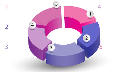 Empty infographic vector template. Infographic vector designのイラスト素材