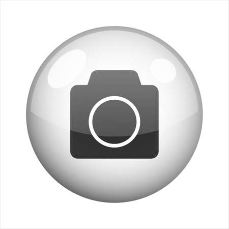 Camera bubble icon vector designのイラスト素材