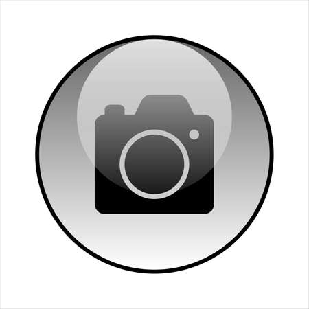 Camera glass icon vector design. Camera iconのイラスト素材