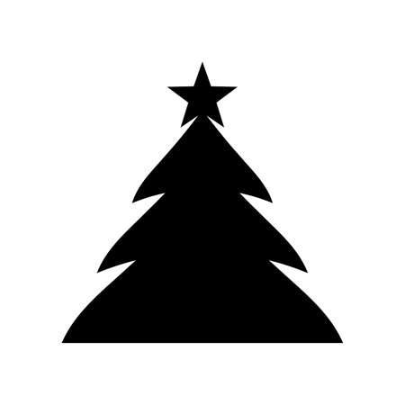 Christmas tree icon vector designのイラスト素材