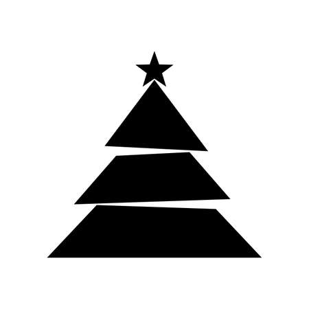 Christmas tree icon vector designのイラスト素材