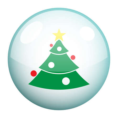 Christmas tree icon vector designのイラスト素材