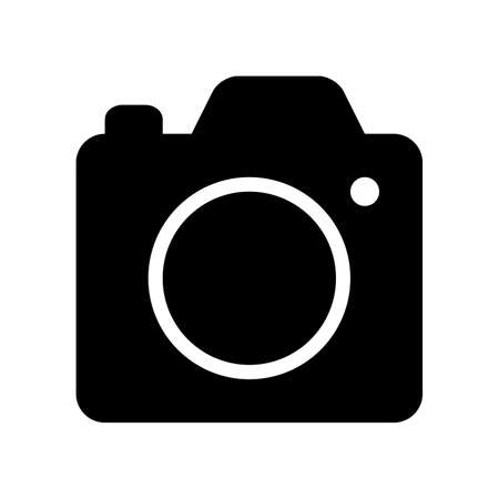 Camera icon vector design isolated on white backgroundのイラスト素材