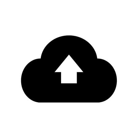 Cloud icon vector design isolated on white backgroundのイラスト素材