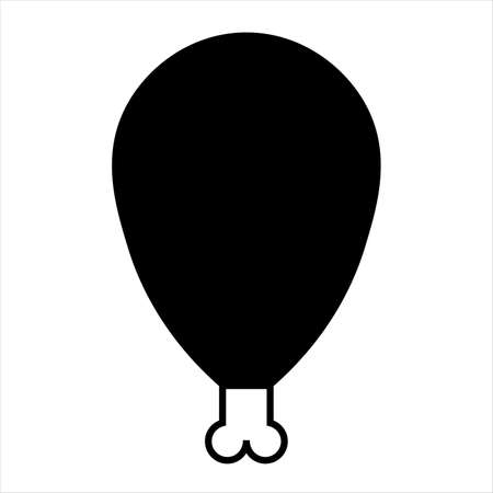 Foods icons vector design. Chicken leg icon vector illustrationのイラスト素材