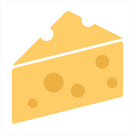 Foods icons vector design. Cheese icon vector illustrationのイラスト素材