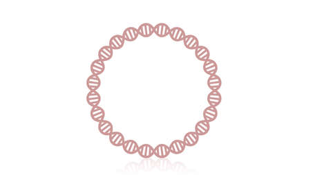 DNA icon vector design. DNA frameのイラスト素材
