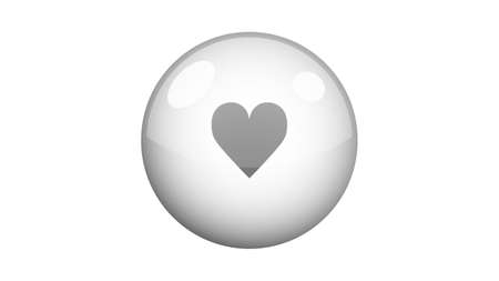 Heart icon vector design. Heart buttonのイラスト素材
