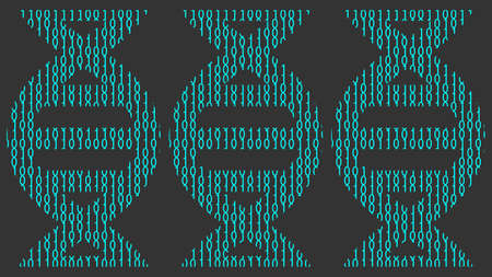 Code of life - DNA molecule vectorのイラスト素材