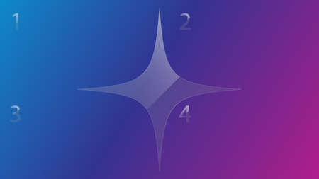Empty template four paragraphs vector design.Four empty fields for structuring informationのイラスト素材