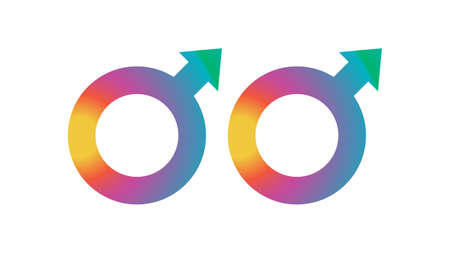 Gender icon vector design. Sexual identity communities symbolsのイラスト素材