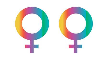 Gender icon vector design. Sexual identity communities symbolsのイラスト素材