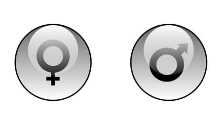 Gender icon vector designのイラスト素材