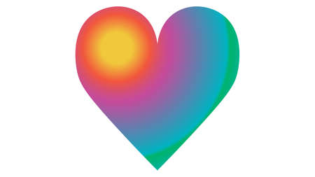 Heart icon vector design. Sexual identity communities symbolsのイラスト素材
