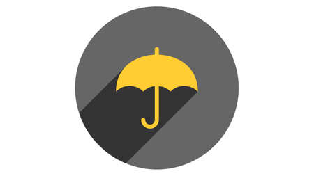 Umbrella icon vector design. Simple stylish icons with shadowのイラスト素材