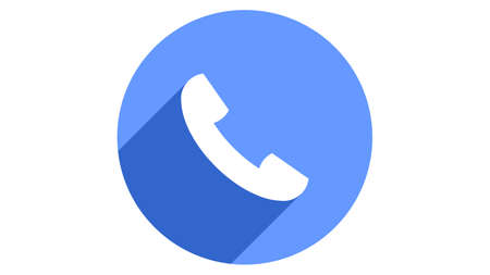 Phone icon vector design. Simple stylish icons with shadowのイラスト素材