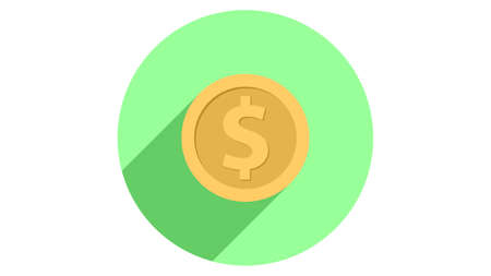 Money icon vector design. Simple stylish icons with shadowのイラスト素材