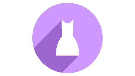 Dress icon vector design. Simple stylish icons with shadowのイラスト素材