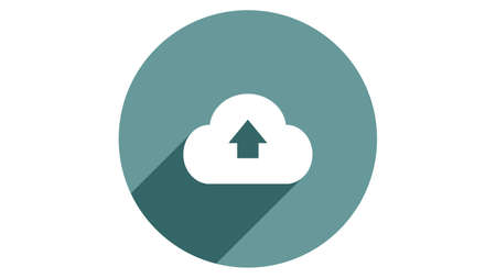 Storage cloud icon vector design. Simple stylish icons with shadowのイラスト素材