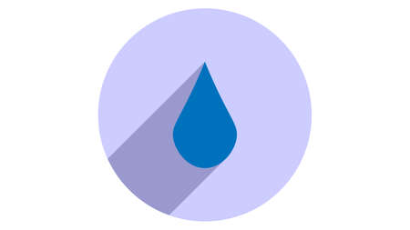 Water droplet icon vector design. Fall icons vector. Rain drop vectorのイラスト素材