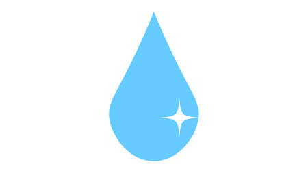 Water droplet icon vector design. Fall icons vector. Rain drop vectorのイラスト素材