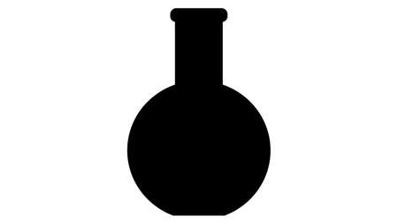 Flask icon vector design. Science iconsのイラスト素材