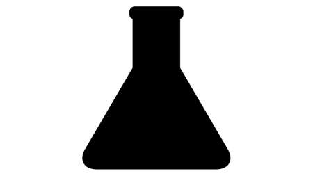 Flask icon vector design. Science iconsのイラスト素材