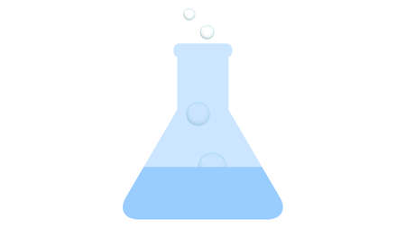 Flask icon vector design. Science iconsのイラスト素材