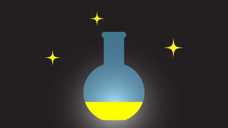 Flask icon vector design. Science iconsのイラスト素材