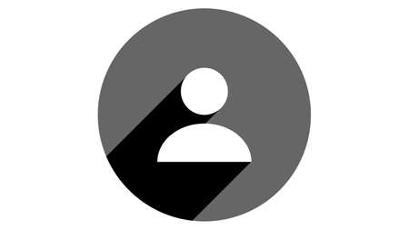 Man icon, avatar icon, user icon. Flat icons vector design. Simple icons with shadowsのイラスト素材